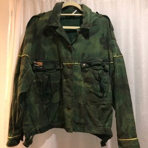Free Peoplw Slouchy Military Jacket